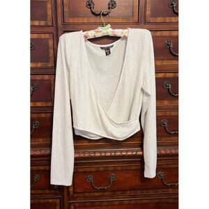 COPY-Victoria’s Secret Super Soft Faux-Wrap "ballet" crop top (from set) NEW! XL